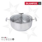 Fritadeira Inox Yumi c/Cesto e Tampa 24cm