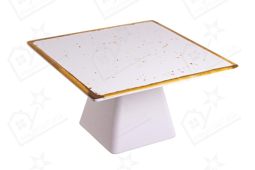 Prato Expositor Melamina c/ Pé Canela 30x30x16cm Lizotel