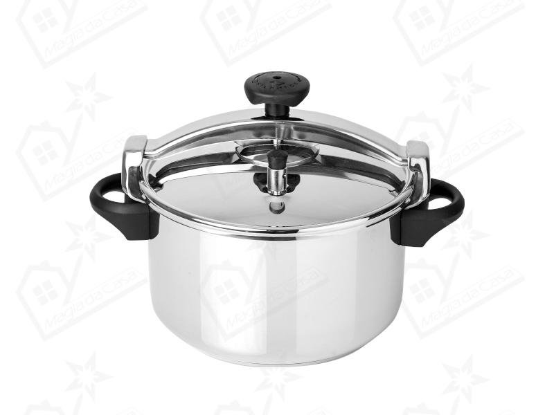 Panela Pressão 10L Larga Tradicional Inox Silampos
