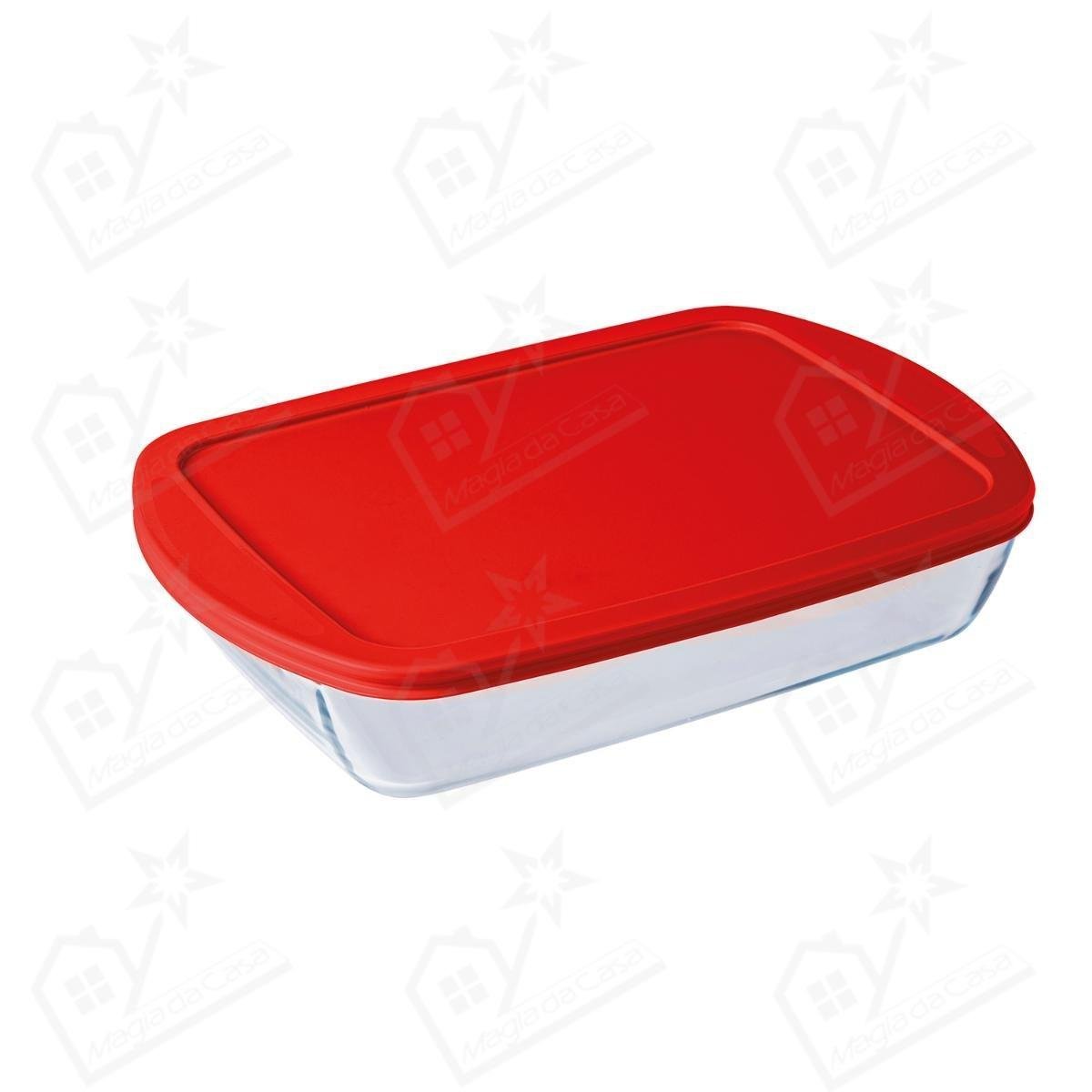 Pyrex c/Tampa Vermelha Ocuisine 40x27cm 4,5L