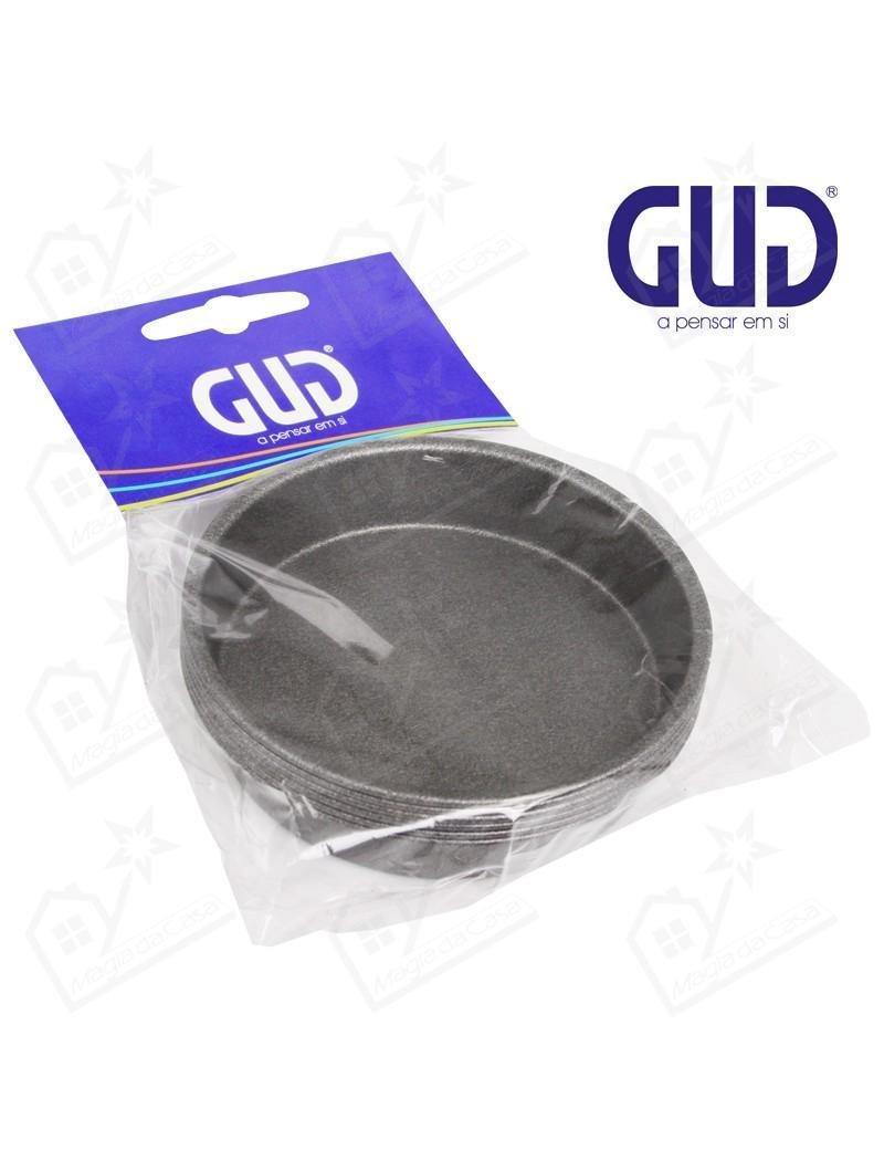 Jogo 6 Formas Tartinha Lisa Anti Aderente 10x2cm