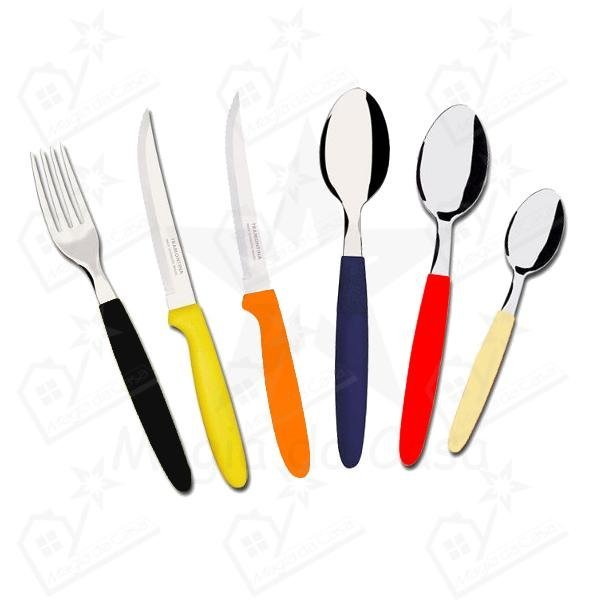 Conjunto Inox Tramontina Azul 25 peças