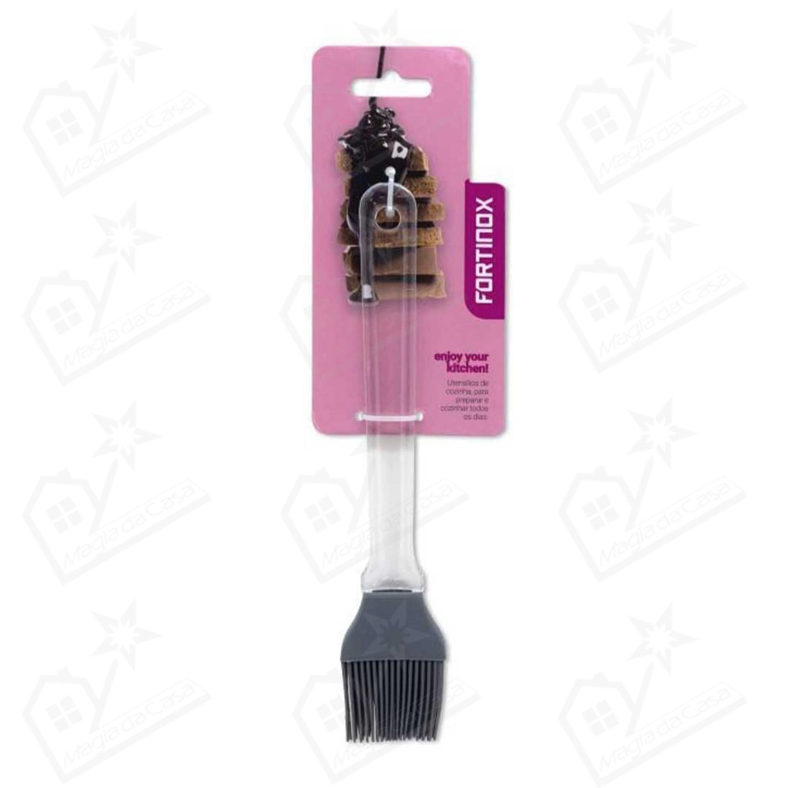 Pincel Silicone Cinza Bandeira