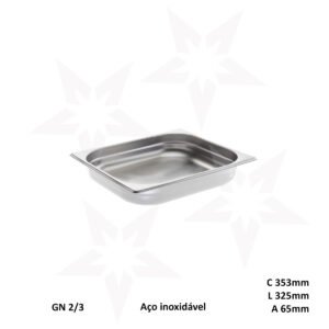Contentor GN 2/3 65mm 5,5L Aço 201 Lizotel